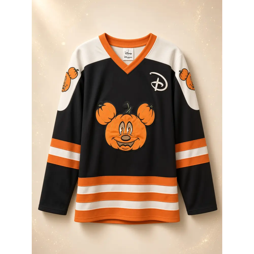 Erwachsenen-Jersey Mickey Kürbis Halloween Disneyland Paris 92