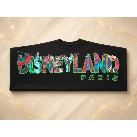 Spirit Jersey Disneyland Paris Disney Villains – Negro