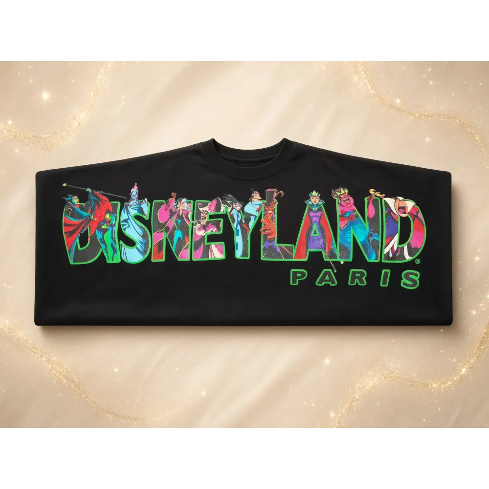 Spirit Jersey Disneyland Paris Disney Villains – Negro