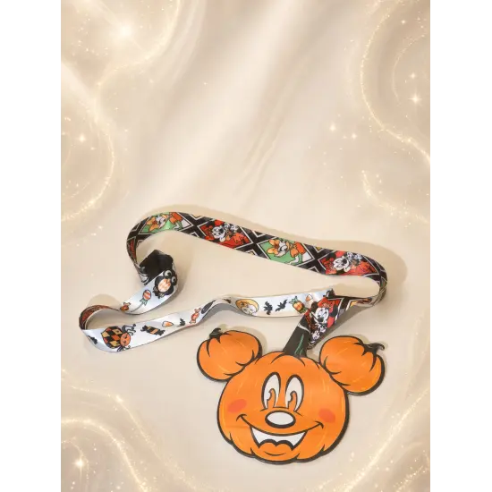 Mickey Pumpkin Halloween Lanyard – Disneyland Paris