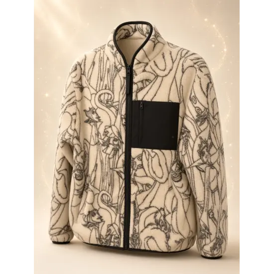 Chaqueta de forro polar Disney Villains para adulto impresa – Disneyland Paris