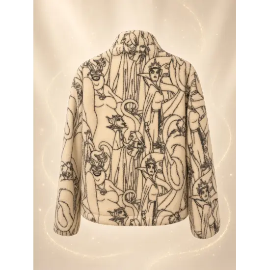 Adult Disney Villains printed fleece jacket – Disneyland Paris
