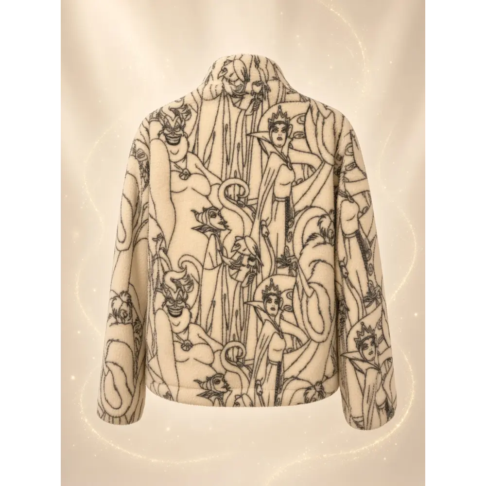 Erwachsenen Fleecejacke Disney Villains bedruckt – Disneyland Paris