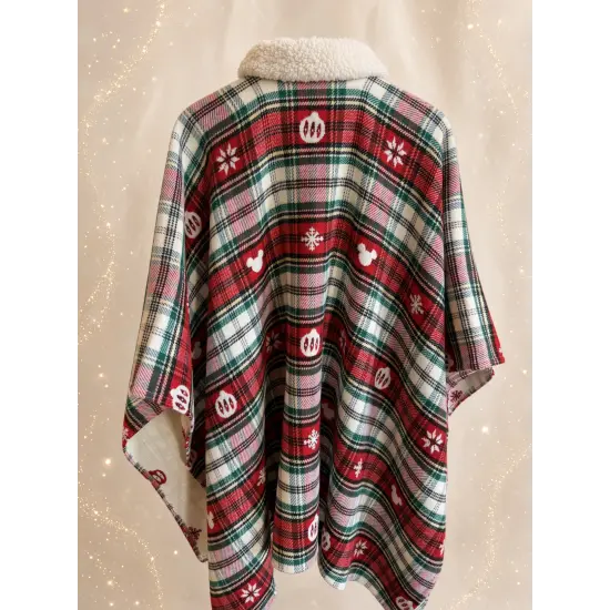 Christmas tartan Mickey Mouse poncho – Disneyland Paris