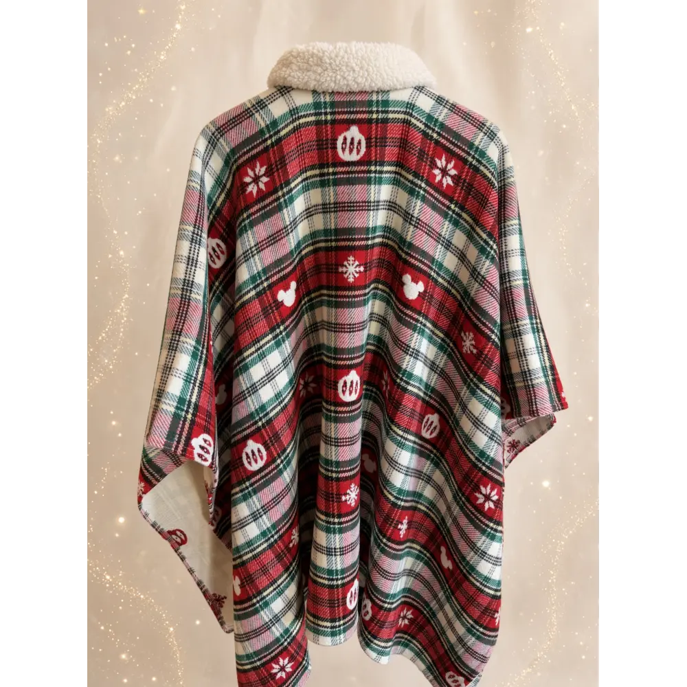 PoncHo de Navidad tartán de Mickey Mouse – Disneyland Paris