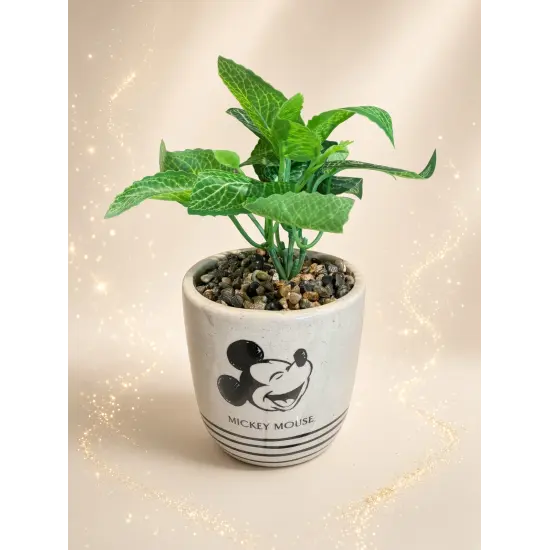 Planta artificial Mickey Mouse con maceta decorativa – Disney Home