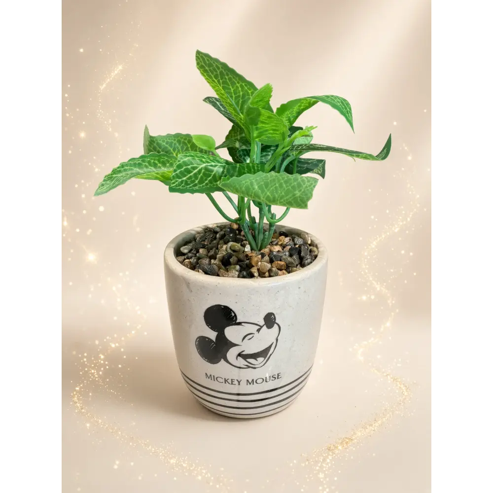 Plante artificielle Mickey Mouse avec pot décoratif – Disney Home