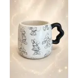 Mug Mickey & Minnie with Mickey silhouette handle – Disney Home