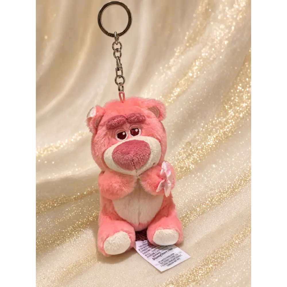 Rosa Plüsch-Schlüsselanhänger Lotso – Toy Story – Disneyland Paris Pixar