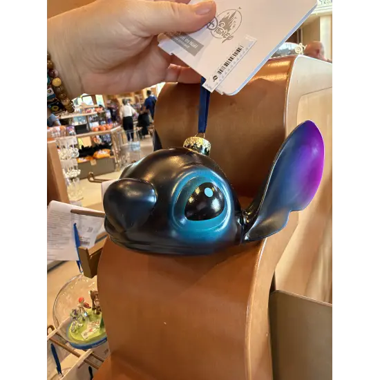 Disney Bola de Cabeza Stitch Disneyland Paris Navidad