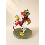 Dagobert Duck Weihnachtsmann-Figur mit Weihnachtsbaum – Disneyland Paris