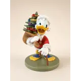 Dagobert Duck Weihnachtsmann-Figur mit Weihnachtsbaum – Disneyland Paris