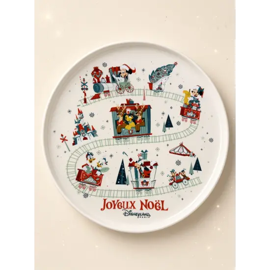 Weihnachtsteller Disneyland Paris Frohe Weihnachten