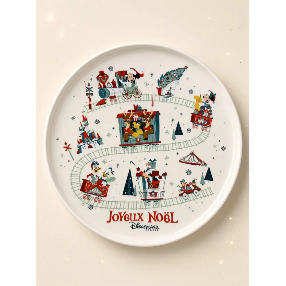 Christmas Plate Disneyland Paris Merry Christmas