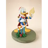 Estatua de Navidad de Donald Duck leyendo su lista – Disneyland Paris