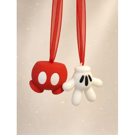 Set of 2 silicone ornaments Mickey – Short & Glove – Disney