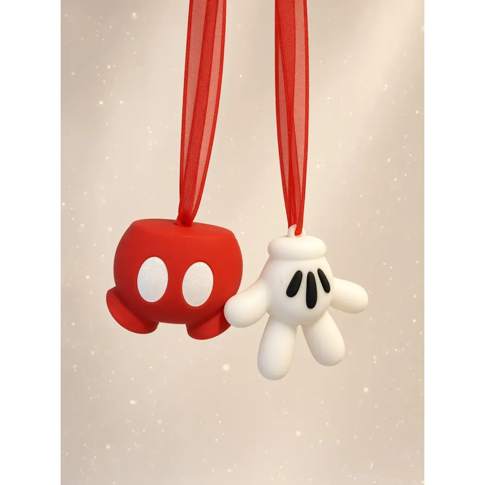 Juego de 2 adornos de silicona Mickey – Pantalón y Guante – Disney