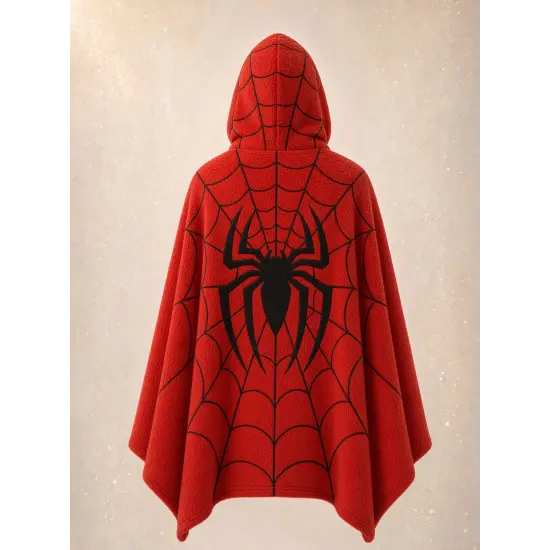 Rote Spider-Man Marvel Kapuzen-Decke – 150 × 85 cm