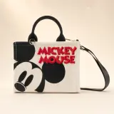Bolso de mano Mickey Mouse color crudo y negro con bandolera – Disney
