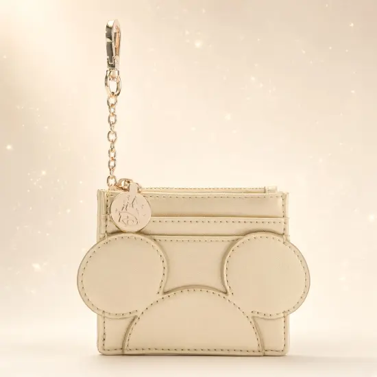 Goldene Mickey Mouse Kartenhülle mit Karabiner – Disney