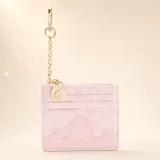Disney Princess Kartenetui rosa mit Schleifenmuster und Karabiner