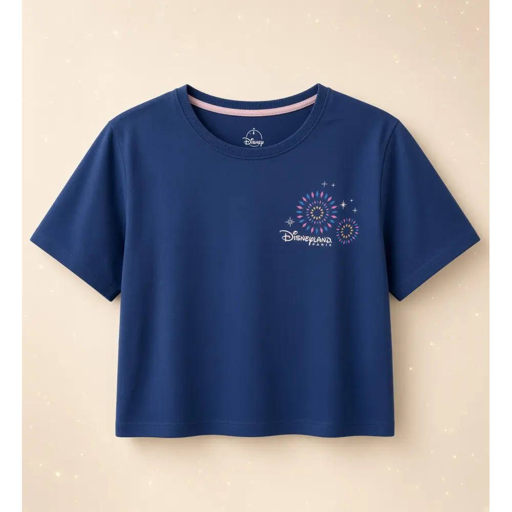 Disney Adult Crop T-Shirt 92 – Varsity Style Disneyland Paris