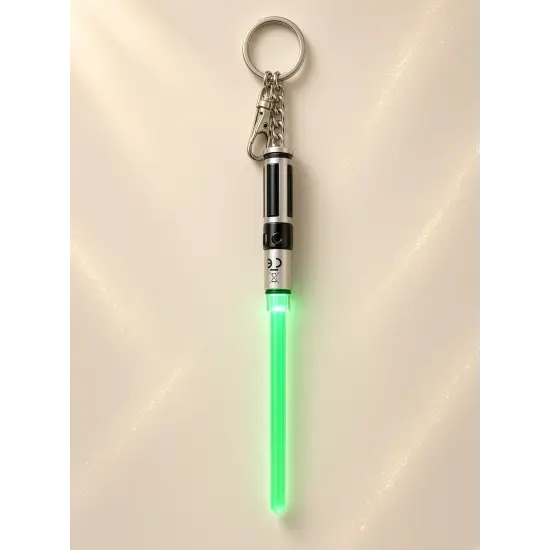 Llavero sable láser luminoso verde Star Wars