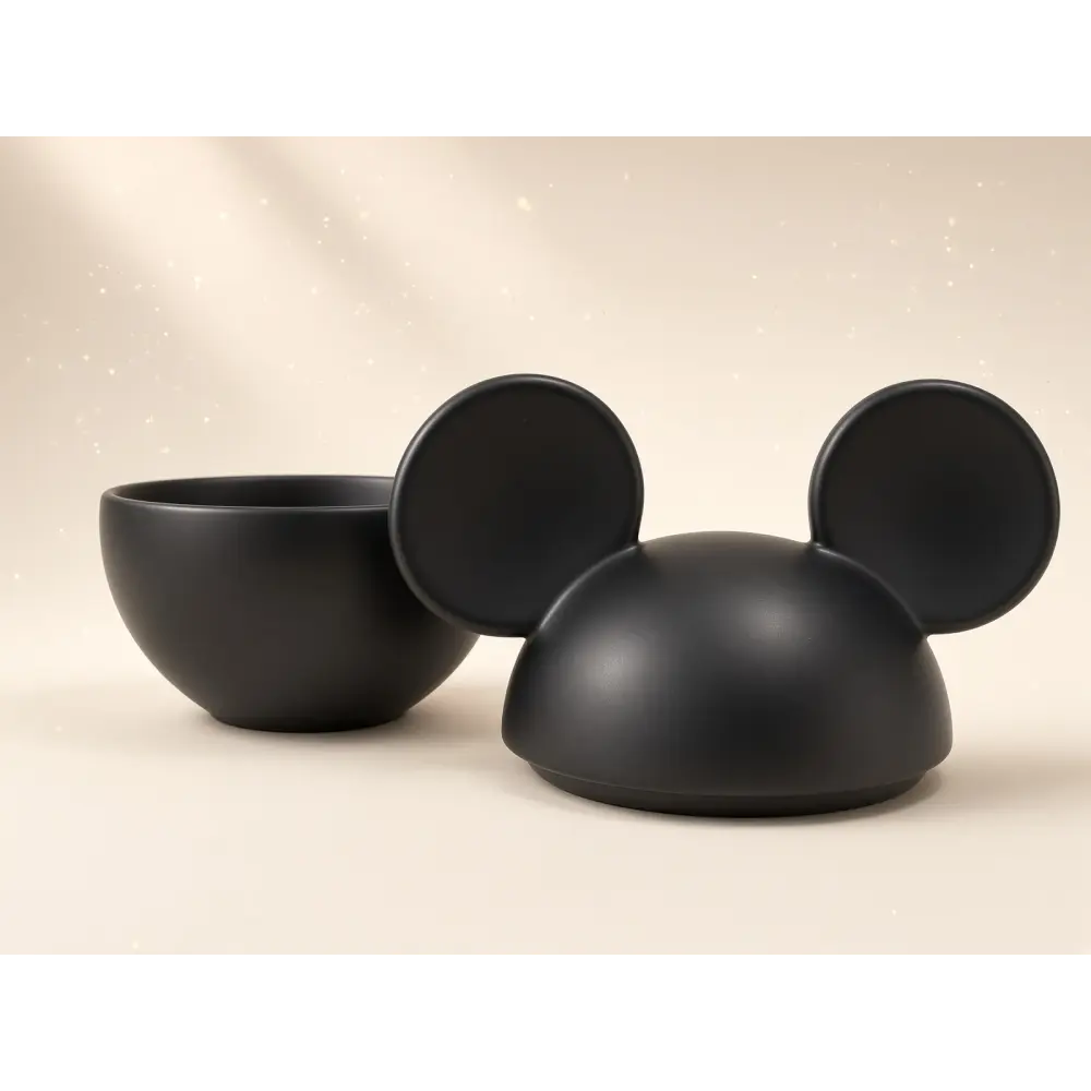 Black Mickey Mouse storage jar with lid – Disney Home