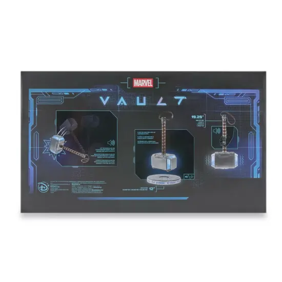 Martillo de Thor Mjolnir Marvel Vault – Réplica con efectos luminosos y sonoros
