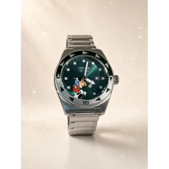 Montre Citizen Disney Eco-Drive – Mickey Mouse – Cadran vert