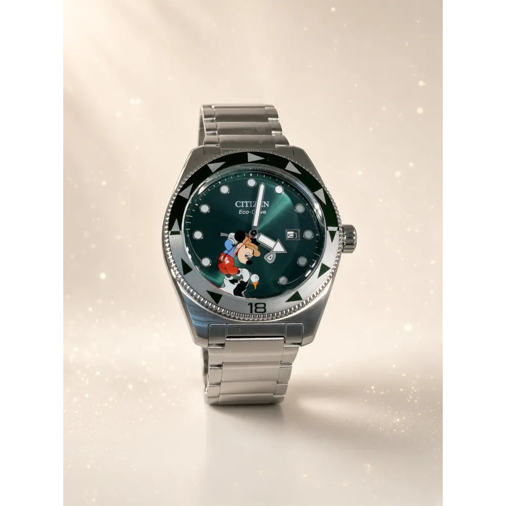 Citizen Disney Eco-Drive Watch – Mickey Mouse – Green Dial