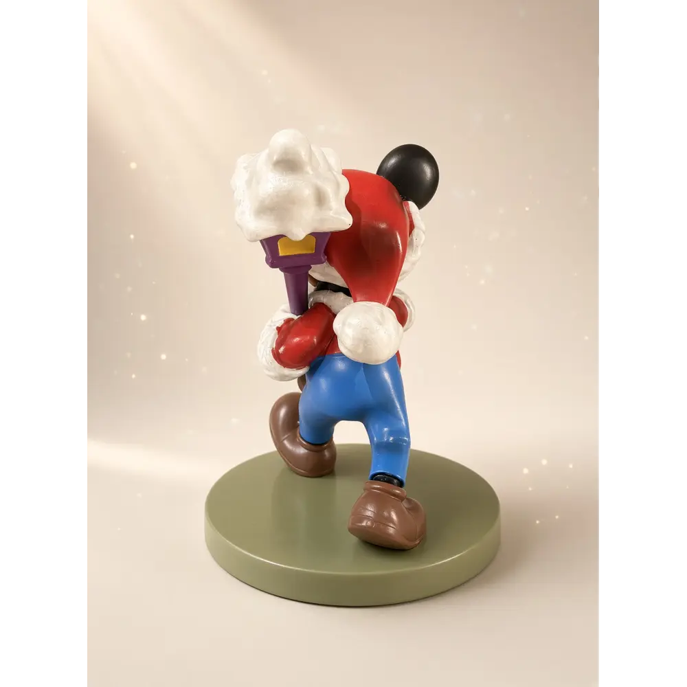 Mickey Santa figure with lantern and trumpets – Disneyland Paris