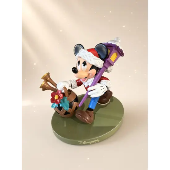 Mickey Santa figure with lantern and trumpets – Disneyland Paris