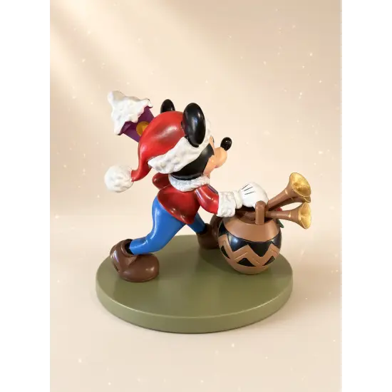 Mickey Santa figure with lantern and trumpets – Disneyland Paris