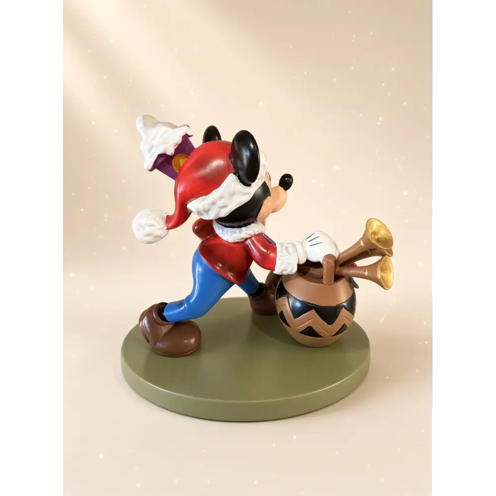 Mickey Santa figure with lantern and trumpets – Disneyland Paris