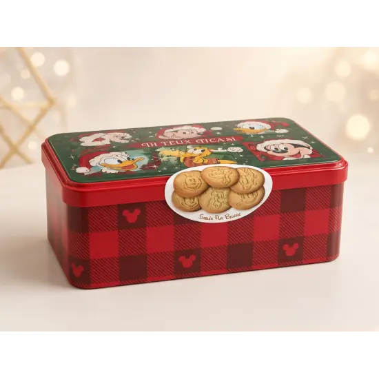 Caja de 60 galletas de mantequilla de Mickey y sus amigos – Navidad Disneyland Paris – 315 g