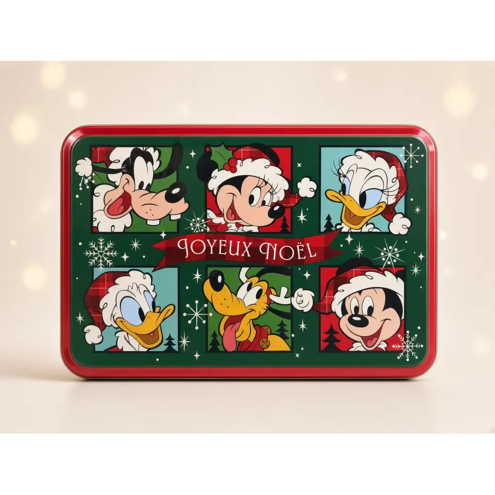 Box of 60 All-Butter Shortbread Biscuits with Mickey and Friends – Disneyland Paris Christmas – 315 g