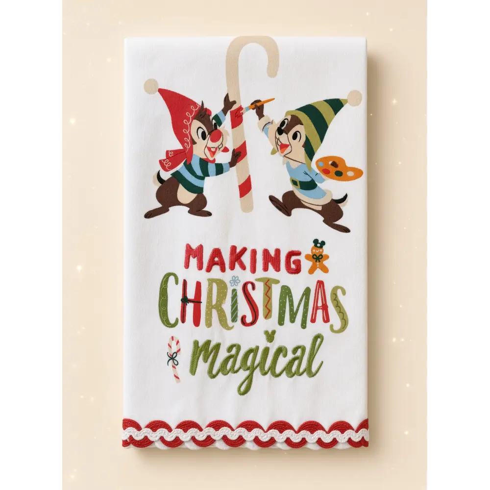 Tic and Tac Kitchen Towel – Making Christmas Magical – Disneyland Paris Christmas