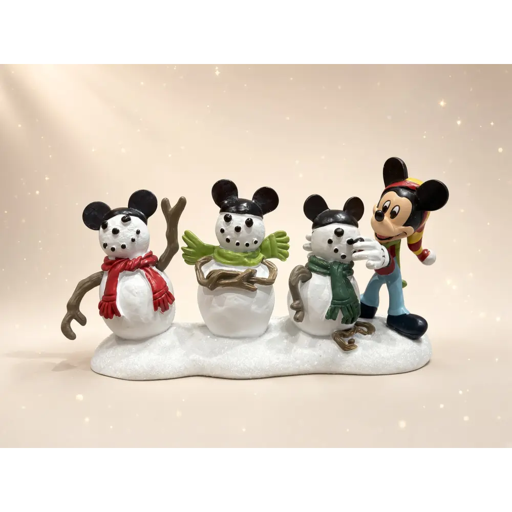 Disney Christmas Figurine – Mickey and His Three Snowmen