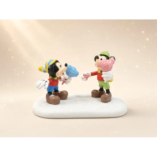 Figura de Navidad Disney – Mickey y Minnie, golosinas de invierno