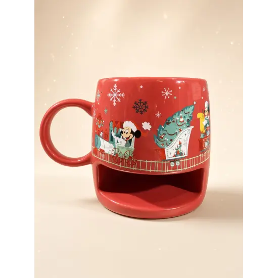 Weihnachts-Keks-Tasse Mickey & Friends rot – Disneyland Paris