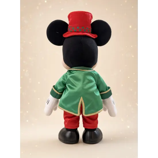 Peluche Mickey en costume de Noël rouge et vert – Disneyland Paris