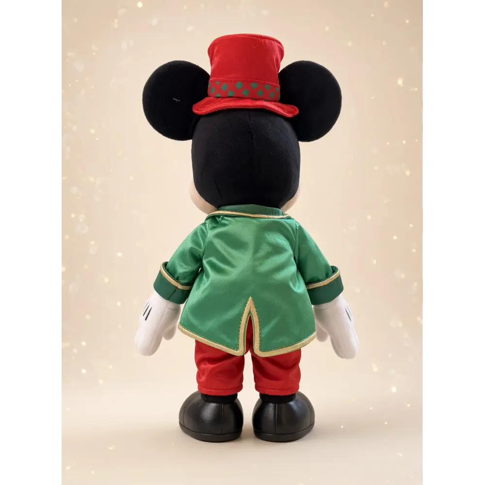 Peluche Mickey en costume de Noël rouge et vert – Disneyland Paris