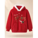 Kinder-Fleece-Hoodie Stitch Weihnachten rot – Disneyland Paris