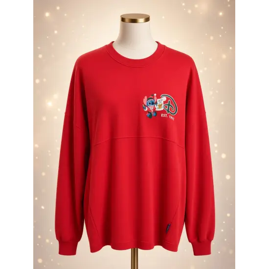 Jersey Spirit Stitch de Navidad rojo – Disneyland Paris