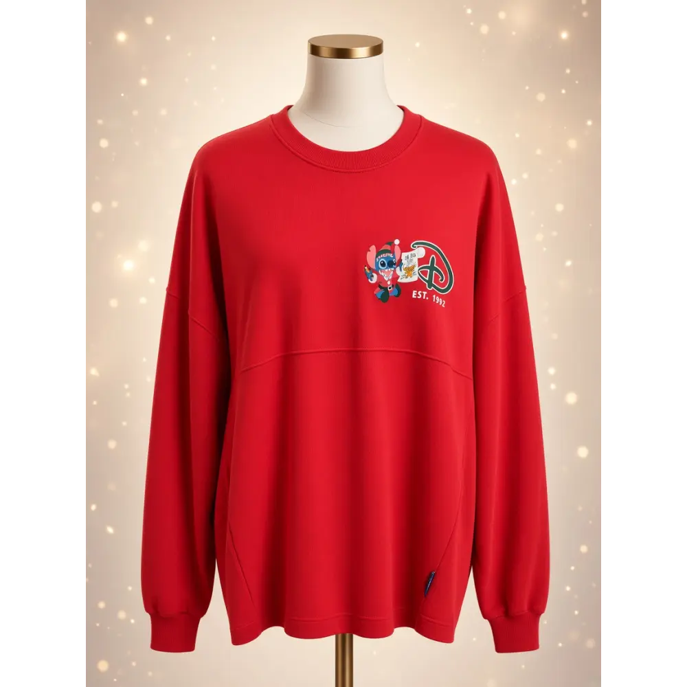 Red Christmas Stitch Spirit Jersey – Disneyland Paris