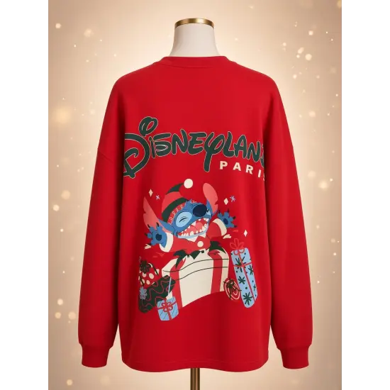Rotes Christmas Stitch Spirit Jersey – Disneyland Paris