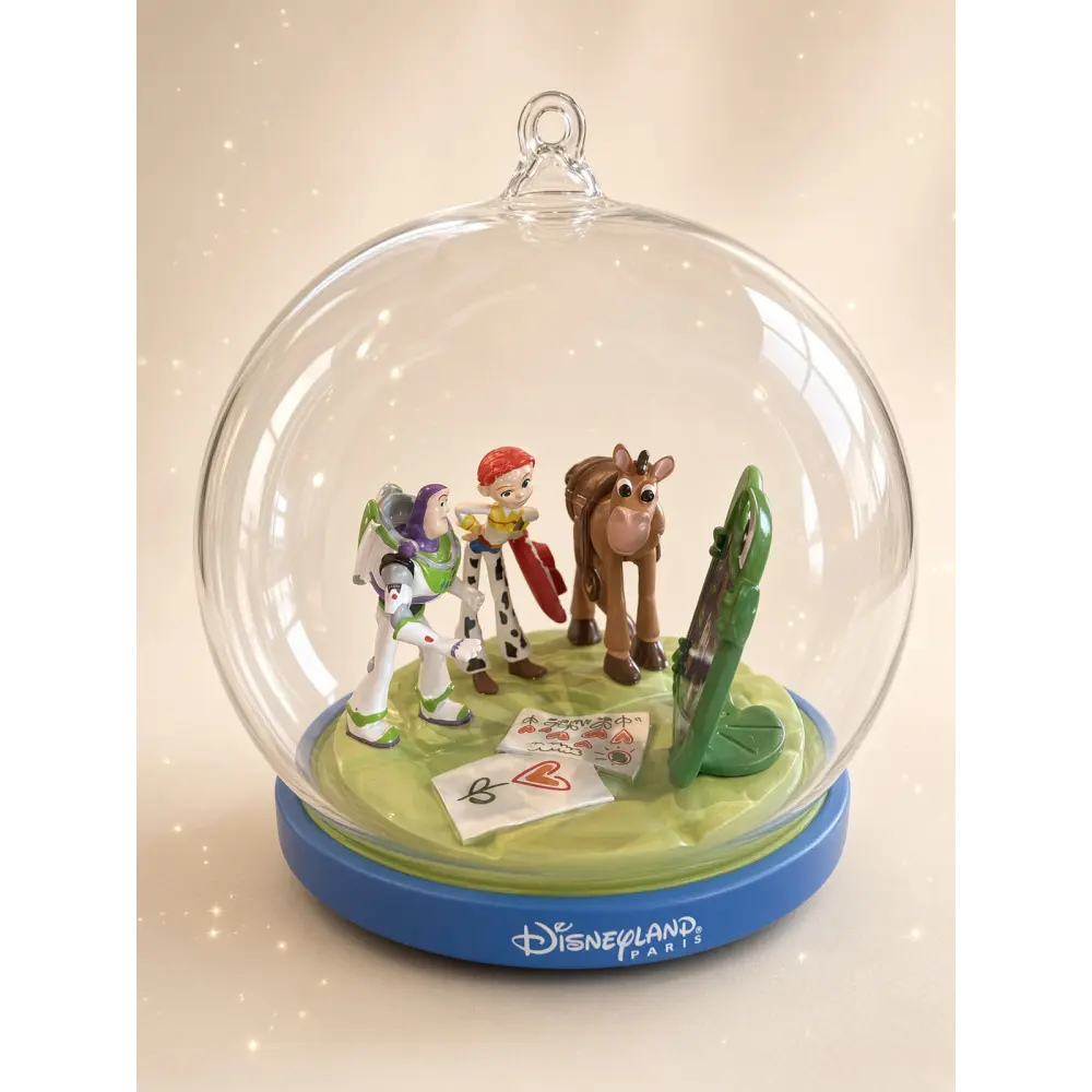 Bola de Navidad Toy Story – Buzz, Jessie y Pile-Poil – Disneyland Paris