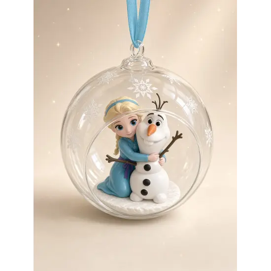 Bola de Navidad Disney Elsa y Olaf – La Reina de las Nieves