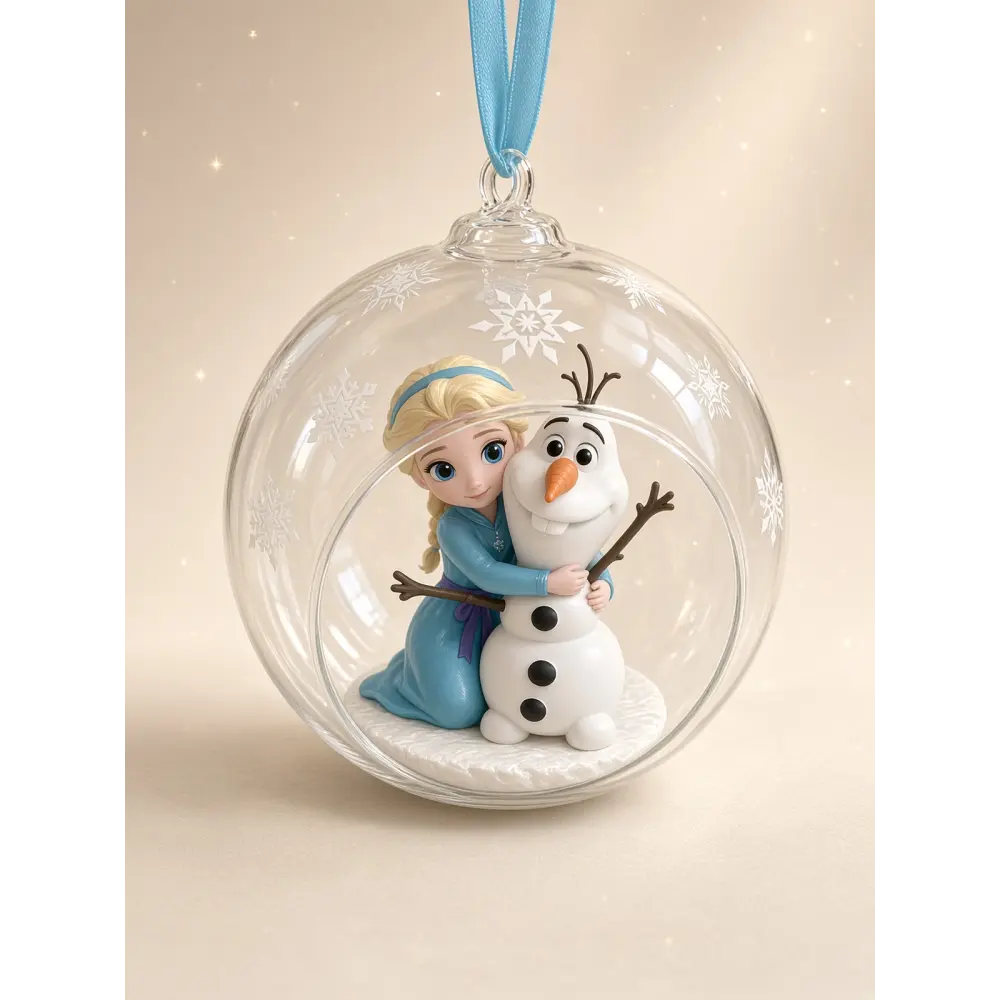 Weihnachtskugel Disney Elsa und Olaf – Die Eiskönigin